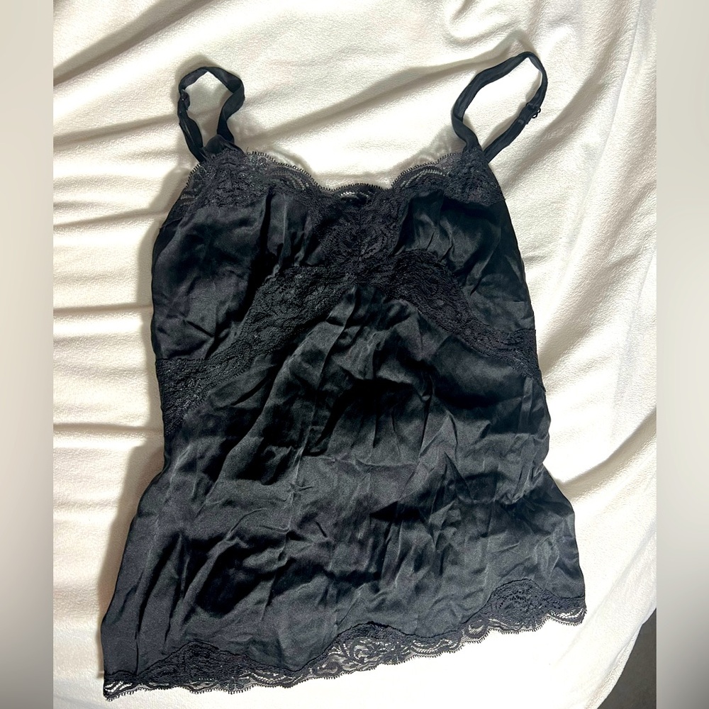 Silk & lace vintage White House black market camisole
